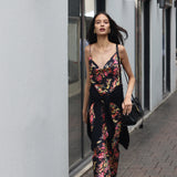 Cowl Neck Slip Dress Painted Pink