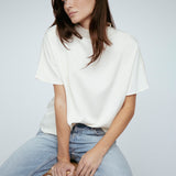 Butter Satin Batwing Top Ivory