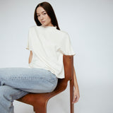 Butter Satin Batwing Top Ivory
