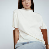 Butter Satin Batwing Top Ivory
