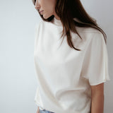 Butter Satin Batwing Top Ivory