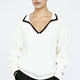 Cashmere Trim Polo