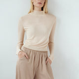 Weightless Turtleneck Nude