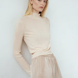 Weightless Turtleneck Nude