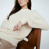 Knit Crew Neck Beige