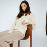 Knit Crew Neck Beige