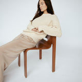 Knit Crew Neck Beige