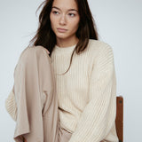 Knit Crew Neck Beige