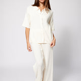 Knit Button Down Ivory