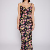 Cowl Neck Slip Dress Painted Pink