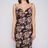 Cowl Neck Slip Dress Painted Pink