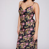 Cowl Neck Slip Dress Painted Pink