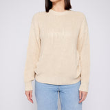 Knit Crew Neck Beige