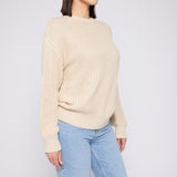 Knit Crew Neck Beige