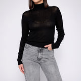 Weightless Turtleneck Black