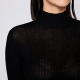 Weightless Turtleneck Black