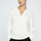 Cashmere Blend Polo Ivory