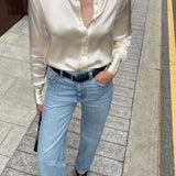 100% Silk Blouse Ivory