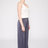 Satin Drawstring Pant Midnight