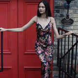 Cowl Neck Slip Dress Painted Pink