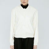 Impossibly soft Vegan Leather Bomber Ivory