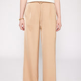 Satin Drawstring Pant Gold