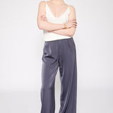 Satin Drawstring Pant Midnight