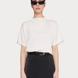 Butter Satin Batwing Top Ivory