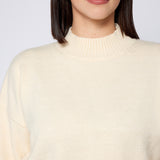 Half Ribbed Pullover