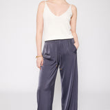 Satin Drawstring Pant Midnight