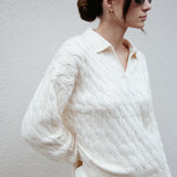 Vail Polo Sweater Ivory