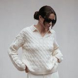 Vail Polo Sweater Ivory