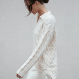 Vail Polo Sweater Ivory