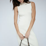 Naomi Modal Ribbed Dress Ivory