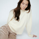 Half Ribbed Pullover