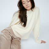 Half Ribbed Pullover
