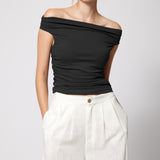 Linen Blend Trouser White