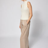 Weightless Ribbed Tank Ivory