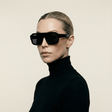 Retro Large Sunnies Black