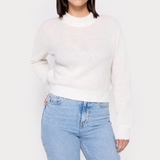 Mohair Pullover White