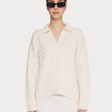 Vail Polo Sweater Ivory