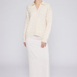 Vail Polo Sweater Ivory