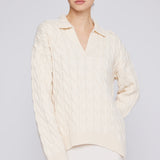 Vail Polo Sweater Ivory