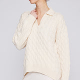 Vail Polo Sweater Ivory