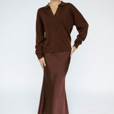 Butter Satin Bias Cut Skirt
