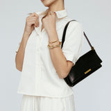 Butter satin Tee Blouse Ivory