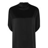 Butter Satin Batwing Top Black