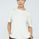 Cashmere Blend Tee Ivory
