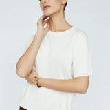 Cashmere Blend Tee Ivory