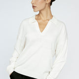 Cashmere Blend Polo Ivory